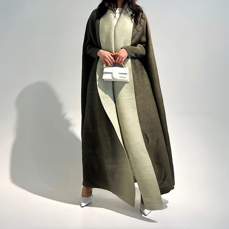 Arabic Clothes Woman Luxury Causal Print Long Coat For Muslim Women Abaya Butterfly Dubai Ramadan 2025 Femme Plus Size Clothing